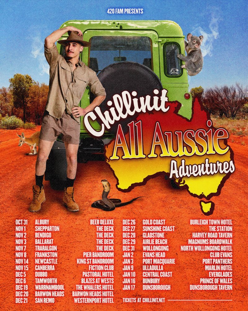 Chillinit 'All Aussie Adventures' Regional Tour